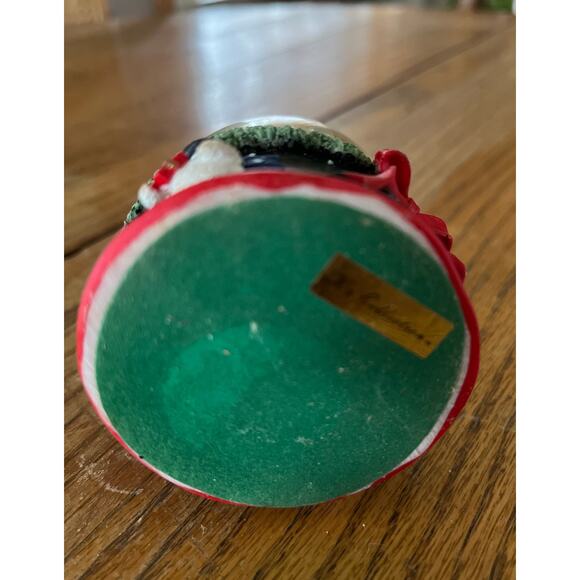 Christmas Teddy Bear Water Snow Globe In Resina Figurine 3" - Picture 4 of 4